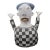 Whimsical Kim Murton Animated Figural Checkerboard Pottery Sculpture For Sale