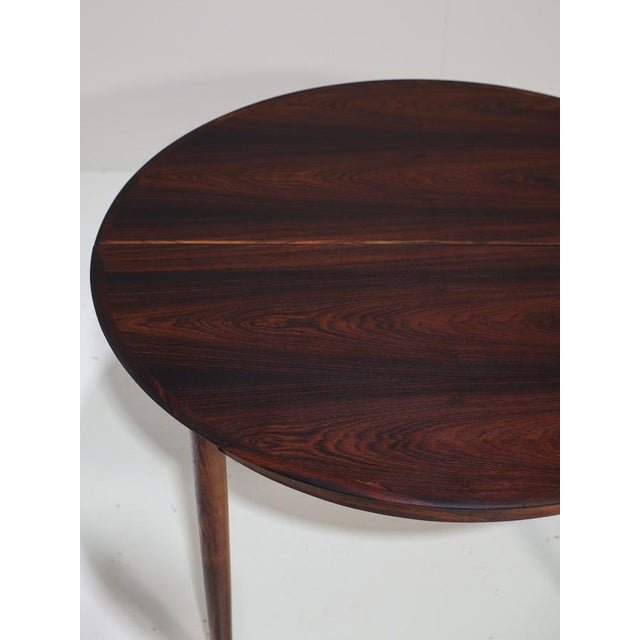 Round Extendable Butterfly Leaf Dining Table in Kingwood from Skovby, Denmark, 1960s For Sale - Image 10 of 18