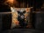 Black Black Panther Botanical Cushion Cover For Sale - Image 8 of 12