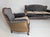 Early 19th Century Antique French Bergere Sofa & Chair Set For Sale - Image 5 of 6