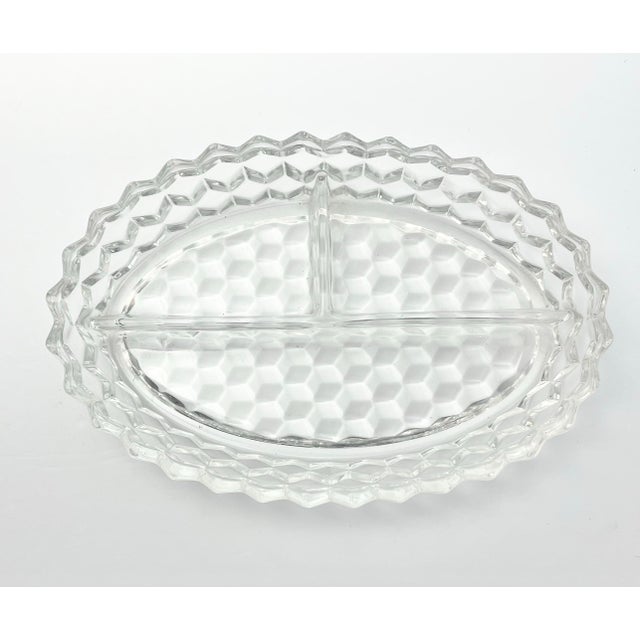 Mid-Century Modern 1960s Fostoria “American” Glass Dinnerware Serving Hostess Set - 7 Pieces For Sale - Image 3 of 12