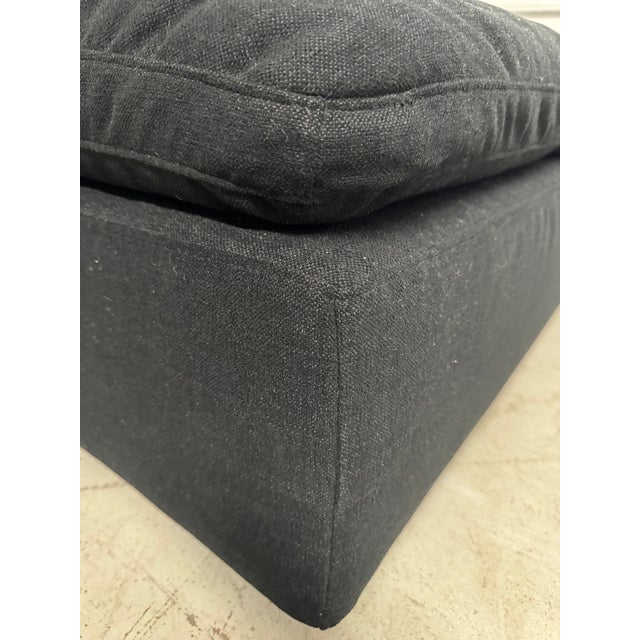 Contemporary Restoration Hardware Cloud Modular Ottoman, Black - New For Sale - Image 3 of 10