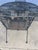 Dogwood Outdoor Patio Dining Set 4 Chairs 48" Pedestal Table Meadowcraft Attributed For Sale In Chicago - Image 6 of 10