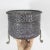 Vintage brass claw footed planter with raised grape motif, rope edge and pierced detail. This has a wonderful rich patina...