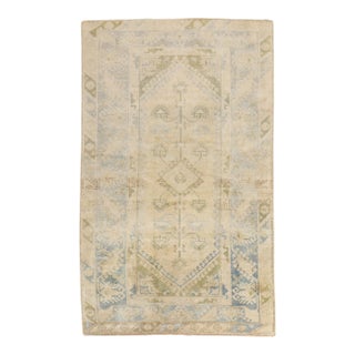 Vintage Zabihi Collection Turkish Konya Decorative Rug - 4' x 7'5" For Sale