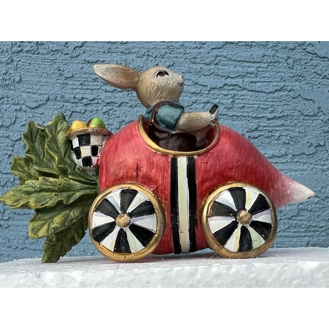 Late 20th Century Late 20th Century Baby Rabbit in Radish Mobile Signed Mackenzie Child For Sale - Image 5 of 7