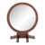 Art Deco Mahogany Circular Table-Top Mirror For Sale