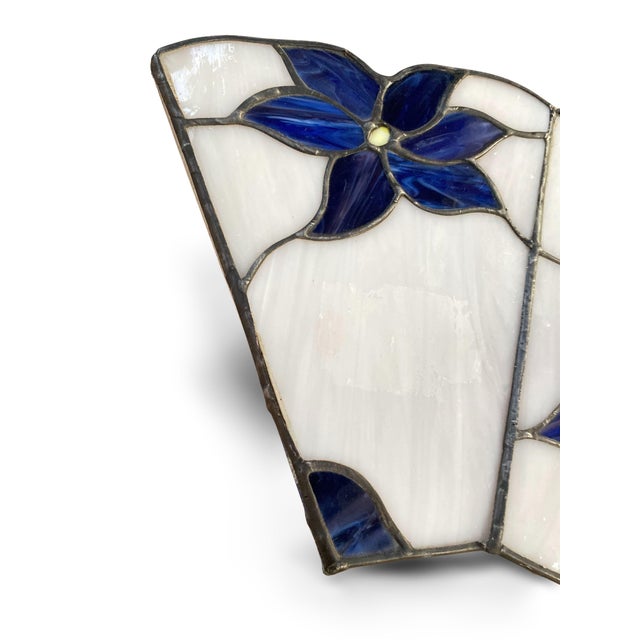 Stained Glass Wall Sconce, French Art Nouveau, 1910, 1890s For Sale - Image 10 of 14