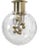 Ceiling Light with Big Glass Globe from Doria For Sale
