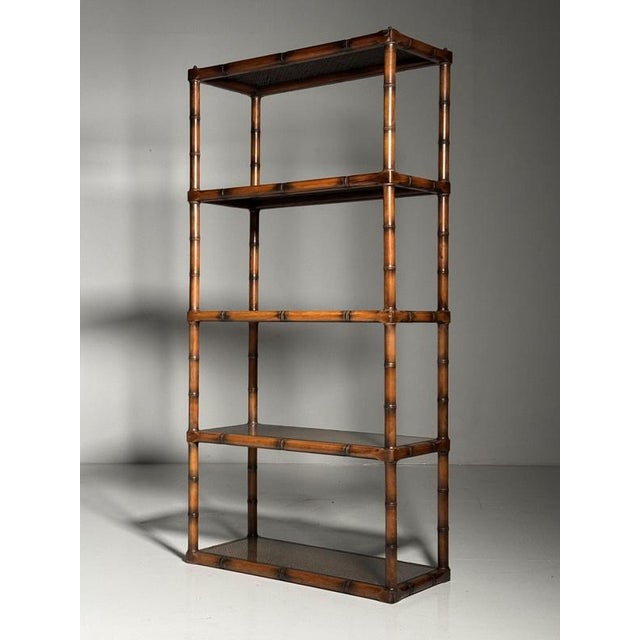 Faux Bamboo Bookcase, 1980s For Sale - Image 13 of 18