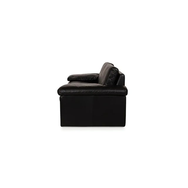 Black Leather Conseta 2-Seater Sofa from COR For Sale - Image 12 of 13