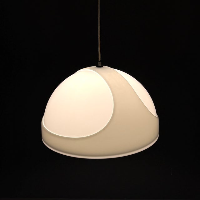 White Model 4064 Pendant Lamp by Gerd Lange for Kartell, 1970s For Sale - Image 8 of 11