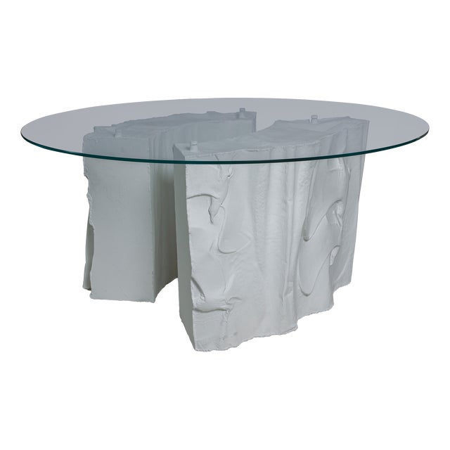 Sculptural Round Table, 1980s For Sale