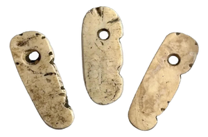 Pre-Columbian Taino Shell Amulets: Zoomorphic Zemi Beads