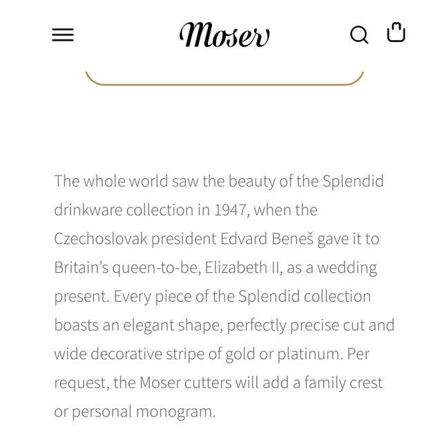 Late 20th Century Moser Splendid Pattern Cordial Glasses With 24k Gold Trim. Approx. 4” Tall X 1-5/8” Diameter. Six (6) Glasses. For Sale - Image 10 of 10