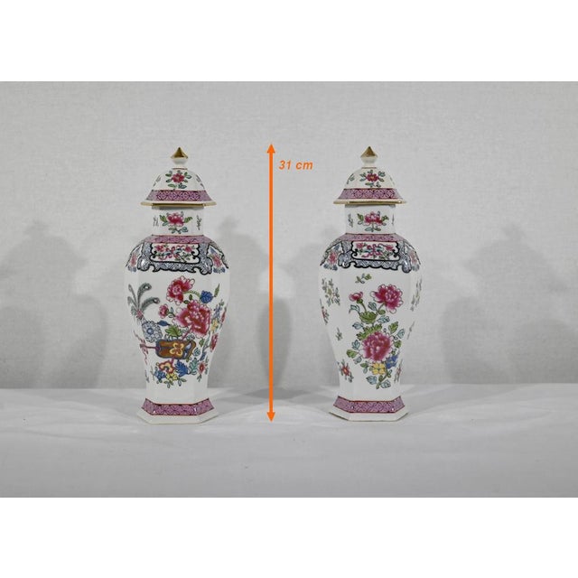 Chinese Hexagonal Vases in Earthenware For Sale - Image 16 of 18