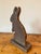 Folk Art Vintage Folk Art Wood Bunny Rabbit, Handmade For Sale - Image 3 of 7