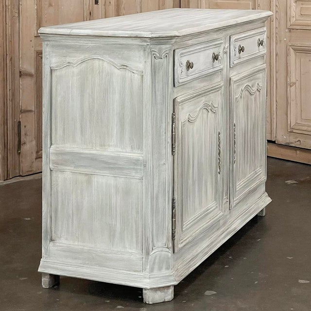 19th Century Country French Whitewashed Oak Buffet For Sale - Image 16 of 18