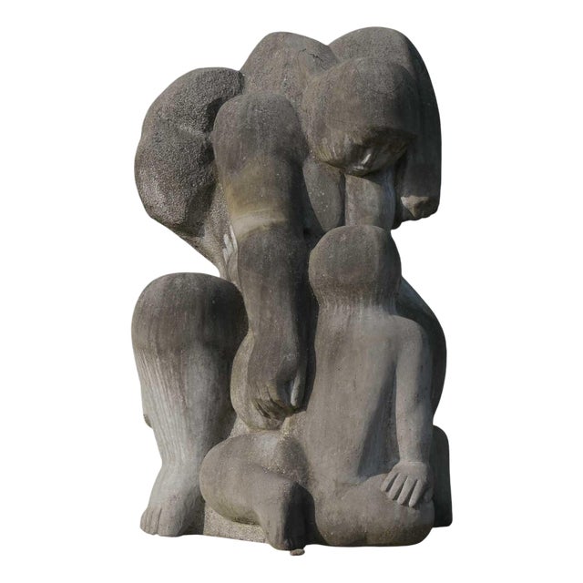 Blue Stone Statue by Jan Keustermans, 2000s For Sale
