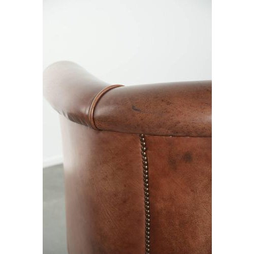 Club Chair in Cowhide Leather For Sale - Image 12 of 13