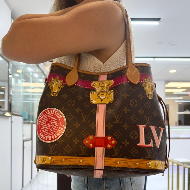 Louis Vuitton Monogram Summer Trunks Neo Neverfull MM M41390 Tote Handbag For Sale - Image 12 of 13