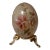 Mid 20th Century Italian Alabaster Flowered Egg For Sale