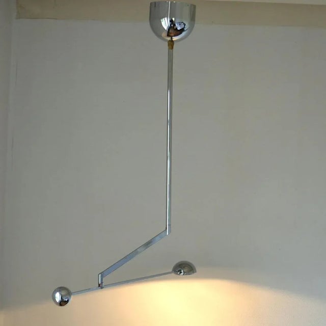 1970s Vintage Balance Ceiling Lamp in Chrome, 1970s For Sale - Image 5 of 14