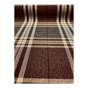 Hunter Check Damson White Black Purple Mauve Plaid Tartan Water & Stain Resistant Upholstery Fabric Whs 3296