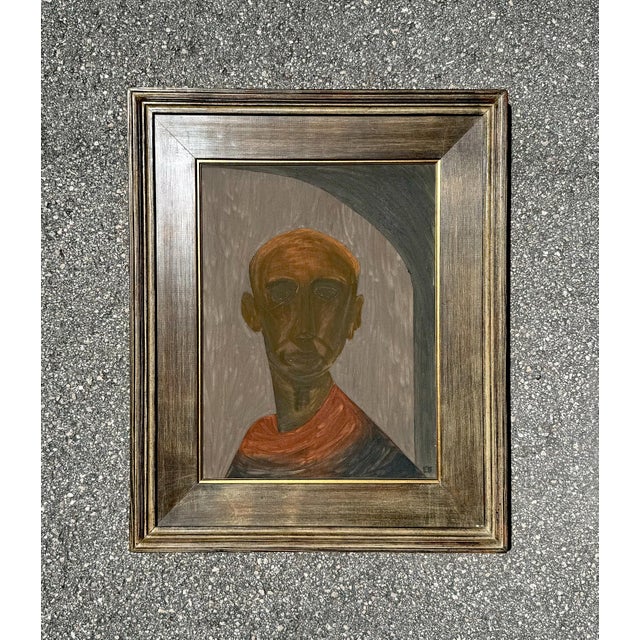 Abstract Vintage Boho Abstract Oil on Canvas Signed by the Artist For Sale - Image 3 of 6