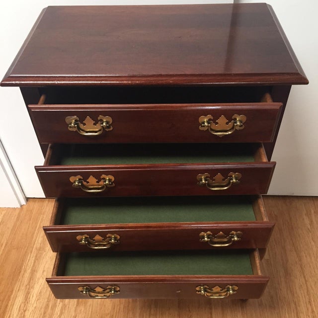 Queen Anne Style 4 Drawer Silver Chest Chairish