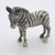 1970s Vintage Italian Handmade Genuine Silver Detailed Zebra Figurine Sculpture For Sale - Image 5 of 9