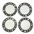 Ceramic Set of 12 Vintage Block Black & White Wildlife Dinner Plates, Spal Portugal For Sale - Image 7 of 9