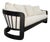 1970’s Mid-Century Modern Solid Oak Spindle Back Barrel Lounge Sofa by Howard Furniture For Sale