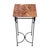 1950s Vintage French Side Table, Iron and Marble For Sale - Image 5 of 9