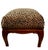 Gold 19th Century French Fruitwood Bench Upholstered in Scalamandré Cheetah Silk Velvet For Sale - Image 8 of 8