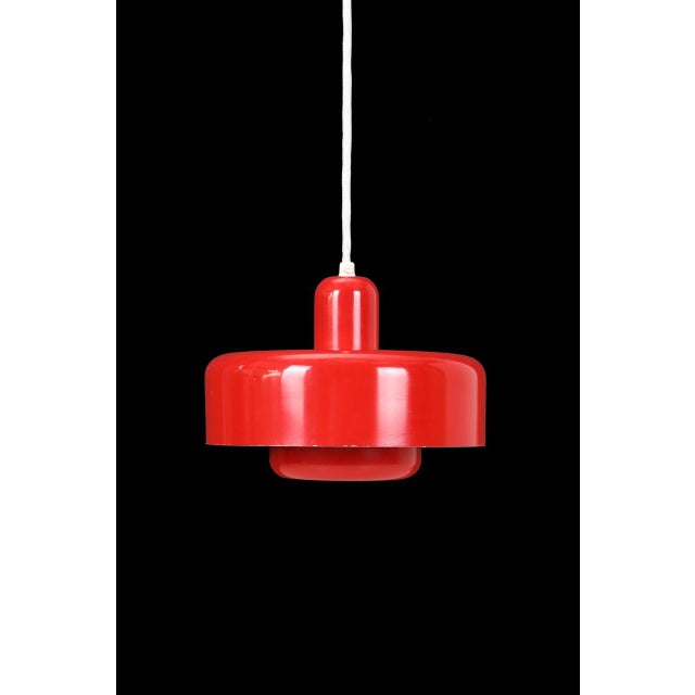 Space Age Danish Go-Go Pendant Lamp attributed to Dan Heersø for Vitrika, 1970s For Sale - Image 16 of 16