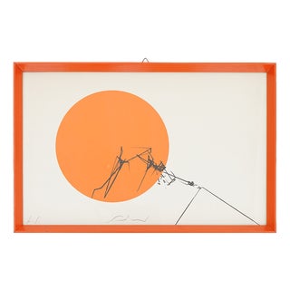 Emilio Scanavino, Composition, Silkscreen on Cardboard, 1960s For Sale