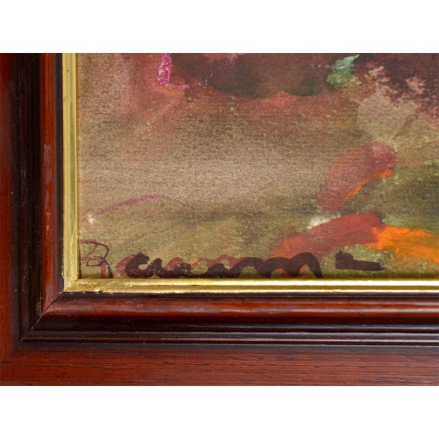 Contemporary Dzidra Bauma, Red Poppies, Watercolor on Paper, 1980s For Sale - Image 3 of 5