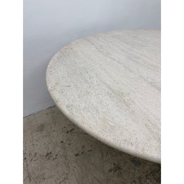 Stanley J Friedman Arrowhead Dining Table With Custom Travertine Top for Brueton For Sale - Image 12 of 18