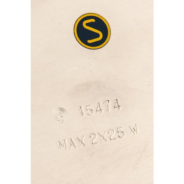 1950s Model 15474 Table Lamp with Flared Brass Shade attributed to Harald Notini, 1950s For Sale - Image 5 of 10