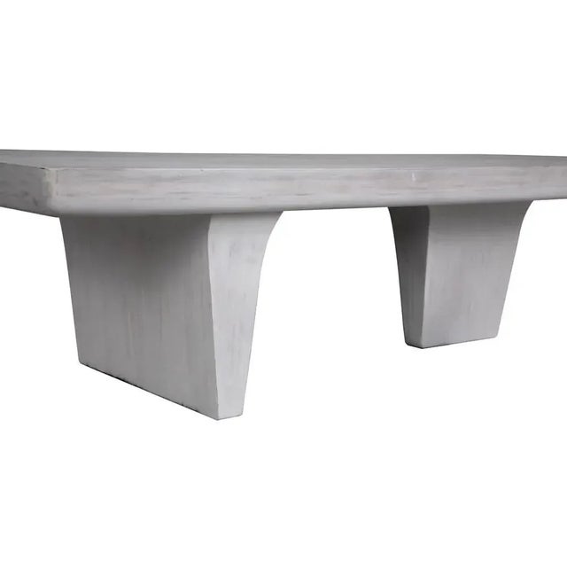 Mid-Century Modern NOIR Ward Coffee Table, White Wash For Sale - Image 3 of 5