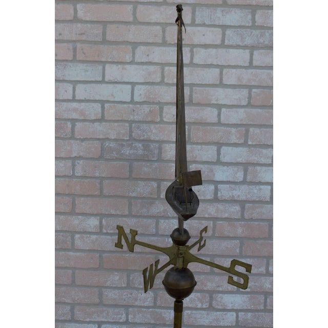 Mid 20th Century Vintage Copper Boat Weathervane For Sale - Image 5 of 13