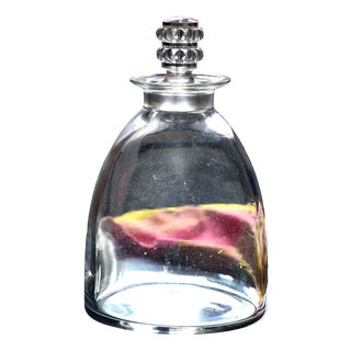 Art Deco Vougeot Wine Decanter in Blown-Molded Crystal from René Lalique, 1947 For Sale