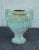 Metal Mid 20th Century Neoclassical Style Large Verdigris Cast Iron Urn Garden Planters - A Pair For Sale - Image 7 of 13