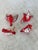 2000 - 2009 Hanging Painted Ceramic Red Cardinal Birds Set of 4 For Sale - Image 5 of 5