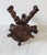 Rustic Spanish Revival Style Carved Wood Five Arm Candelabra For Sale - Image 12 of 12
