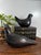 Pair of Vintage Mexican Black Clay Bird Sculptures, Mid-Century Folk Art For Sale In Portland, OR - Image 6 of 12