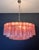 Large Murano Glass Chandelier with 101 Pink Alabaster Glass Tubes, 1990s For Sale - Image 4 of 15