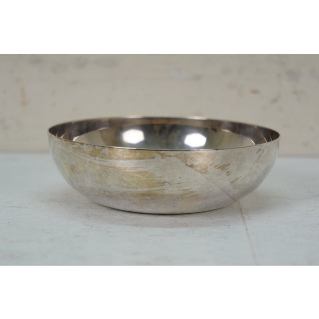 Christofle Late 20th Century Christofle France Gallia Silverplate Candy Nut Bon Bon Dish Bowl Compote 6" For Sale - Image 4 of 10