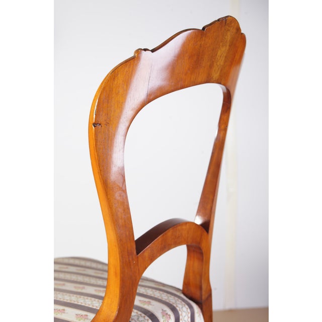 Late Biedermeier Chairs in Walnut, 1880s, Set of 2 For Sale - Image 13 of 18